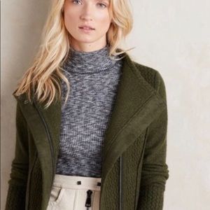 Sparrow wool Moto jacket from Anthropologie